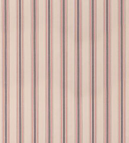 Seaford Stripe Fabric by Mulberry Home Blue/Red