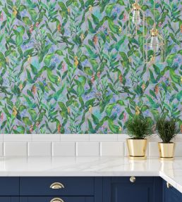 Seahorse Mangrove Wallpaper by Brand McKenzie Spring Green