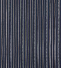 Signal Stripe Fabric by Mulberry Home Indigo