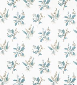 Woodland Fabric by Anna French Soft Blue Beige