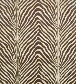 Bartlett Zebra Fabric by Ralph Lauren Chestnut