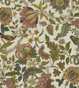 Chameleon Trail Wallpaper by Josephine Munsey Dusty Pinks and Olive