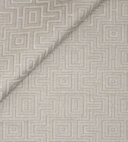 Fret Maze Fabric by Jim Thompson Platinum