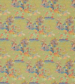 Knights Tale Fabric by GP & J Baker Spring Green