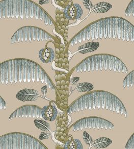 Palm Stripe Wallpaper by Josephine Munsey Edge Sand