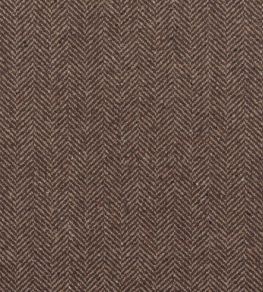 Stoneleigh Herringbone Fabric by Ralph Lauren Mahogany