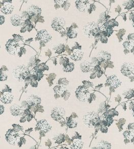 Sussex Hydrangea Fabric by Anna French Slate & Linen