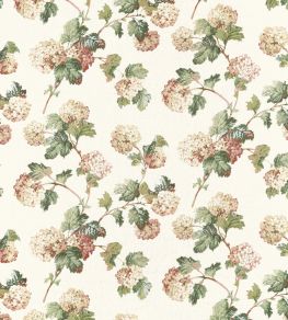 Sussex Hydrangea Fabric by Anna French Soft Gold
