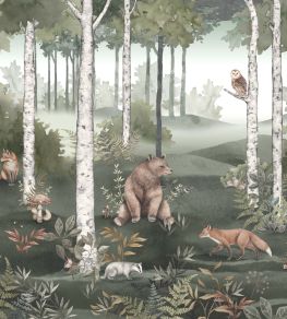 Wild Forest Mural by Borastapeter Moss
